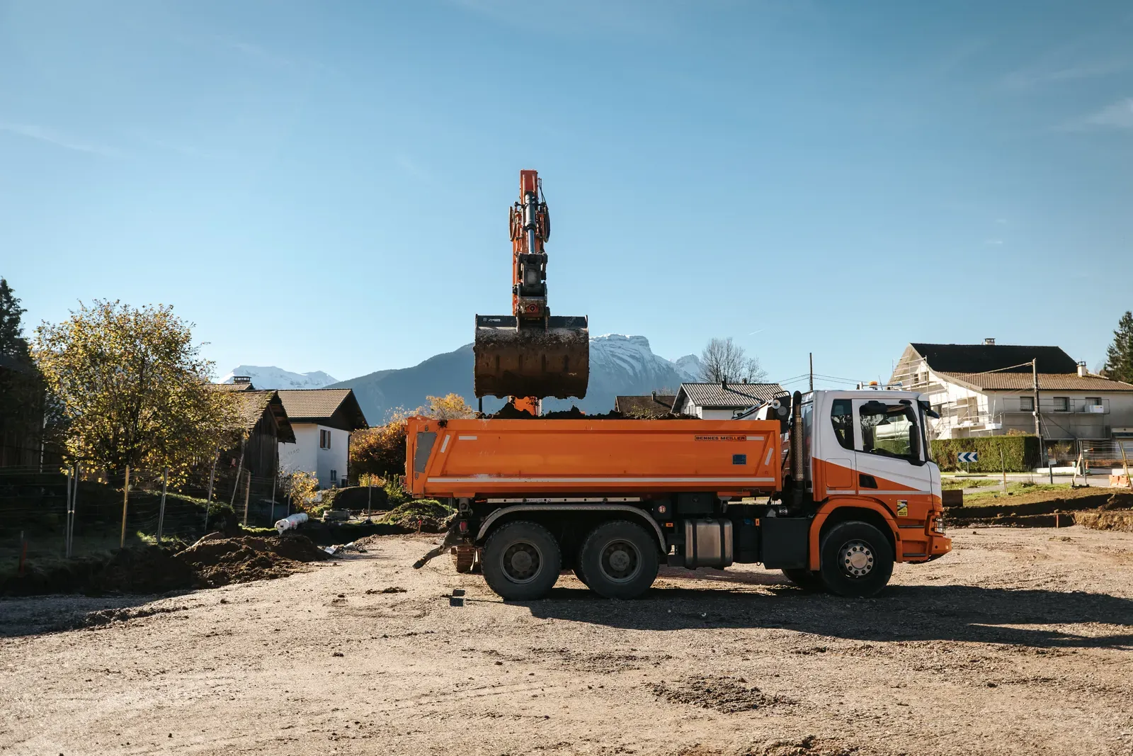 Chantier du groupe Missillier dans la Vallée de l’Arve